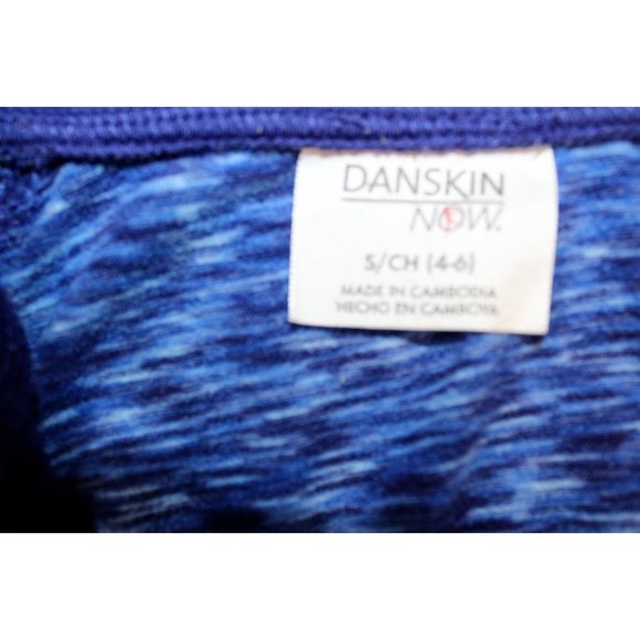 Womens Danskin Now 1/4 Zip Long Sleeve Mock Pullover Small 4-6 Blue Activewear - Picture 4 of 7
